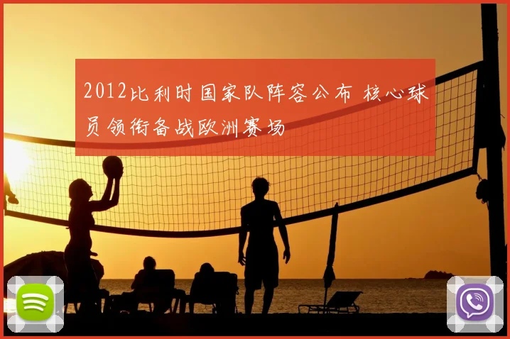 2012比利时国家队阵容公布 核心球员领衔备战欧洲赛场