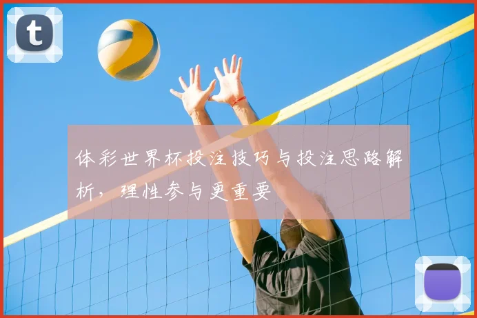 体彩世界杯投注技巧与投注思路解析,理性参与更重要